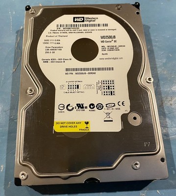 Western Digital WD2500JB-00REA0 250GB IDE PATA 3.5'' Hard Drive WD Caviar Tested
