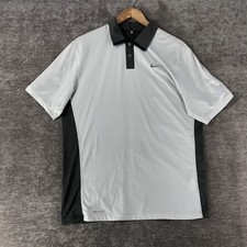 Nike Tiger Woods Collection Blade Polo Shirt Green Gray Men's S 585783-046 Logo