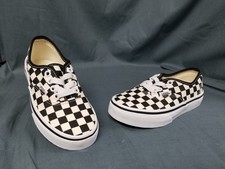 Vans Classic Checkboard Slip On Low Black/White Kids Size 13 NEW NO BOX