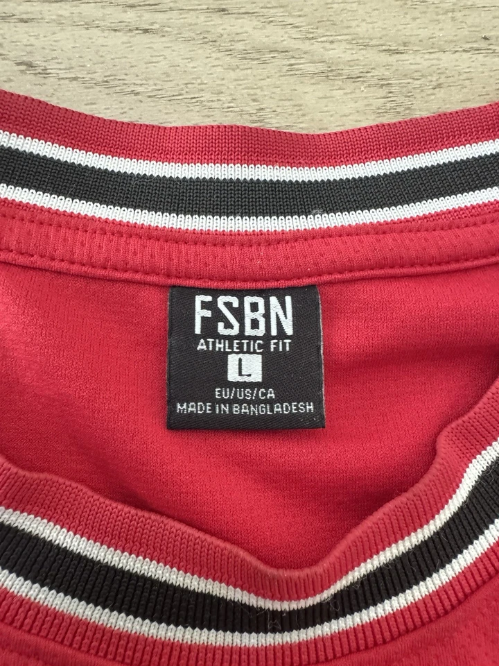 FSBN Maillot entraînement homme L rouge/noir/blanc manches courtes « Reckless » - Photo 4/4