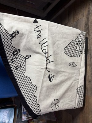 51  Heavy Canvas Child's Adventure World Map Play Mat Area Rug