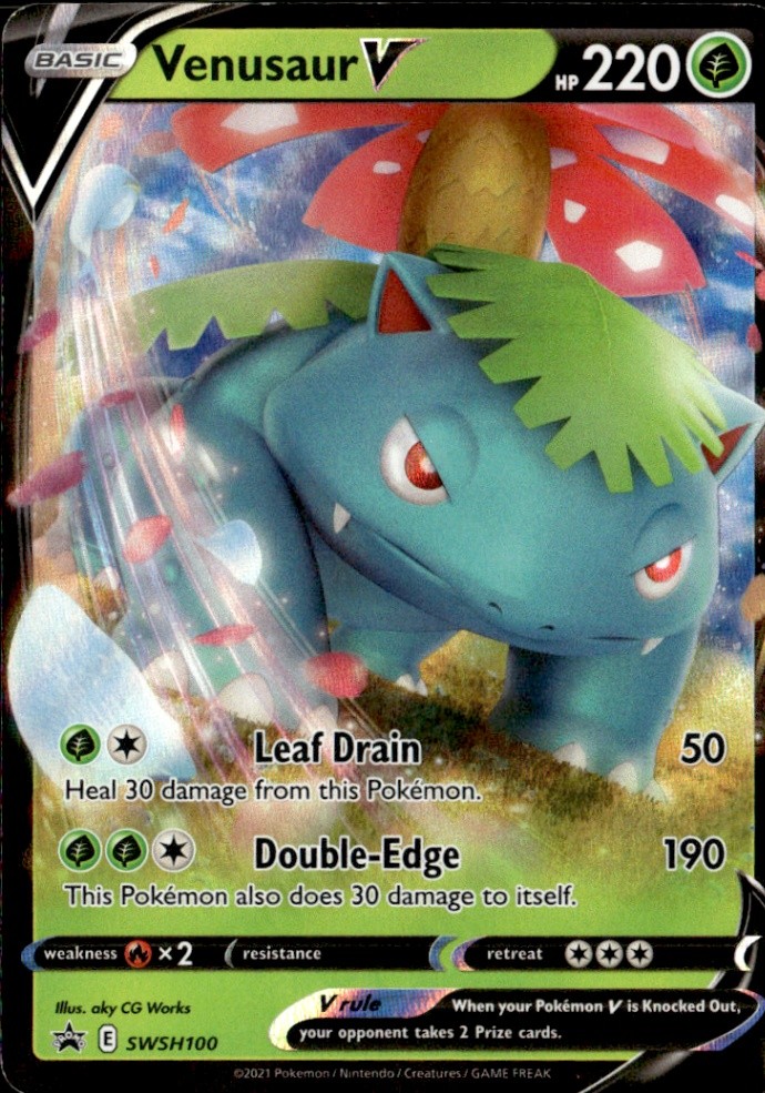 Venusaur V Promo SWSH: Sword & Shield Promo Cards SWSH100 Near Mint Pokémon TCG