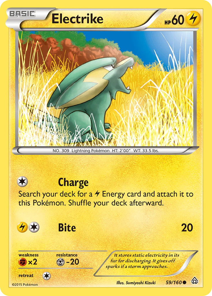 Electrike (59/160) [XY: Primal Clash] Lightly Played Reverse Holofoil