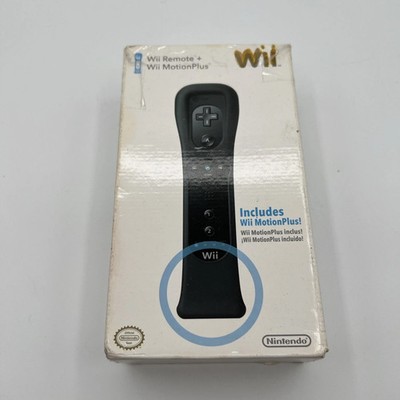 Nintendo Wii Remote + Wii MotionPlus - Original BIG Box Black NEW Open Box FAST