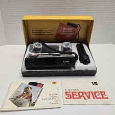 1972 Kodak Pocket Instamatic 20 110 Camera Outfit W/Flash Extender 2 Flash Cubes