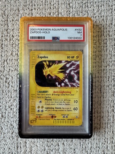 2003 Pokemon Aquapolis Zapdos Holo Rare H32/H32 PSA 7