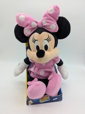 Mickey and The Roadsters Racers Pink Minnie Mouse Stuffed Plush Animal Box Damag