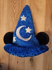 Disneyland Parks Sorcerer's Apprentice Fantasia Mickey Mouse Plush Ears Hat Blue