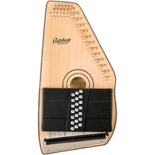 Oscar Schmidt OS120CNE 21 Chord Adirondack Acoustic-Electric Autoharp Natural LN