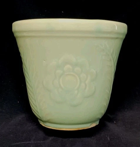 Vintage Shawnee Flower And Fern Flower Pot MCM