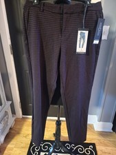 New Liverpool womens pants in size 6 knit trousers burgundy and dark gray