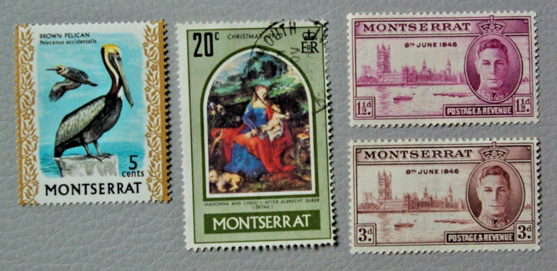 Montserrat Stamps .. Caribbean's .. Used/Unused LH .. King Georg VI .. 1946