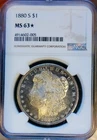 1880 S MS63* STAR PL MORGAN SILVER DOLLAR / 005