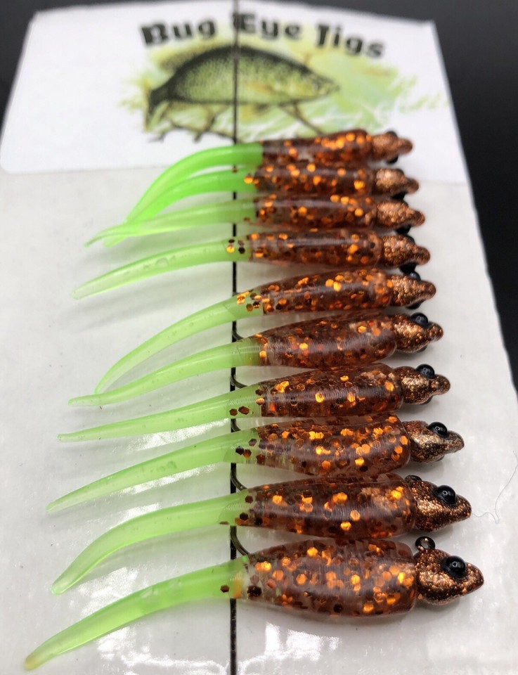 Esche Da Pesca Da 1/16 Oz (10 Pezzi) Per Crappie, Bass E Walleye – Money Di Abraham - Bug Eye Jigs