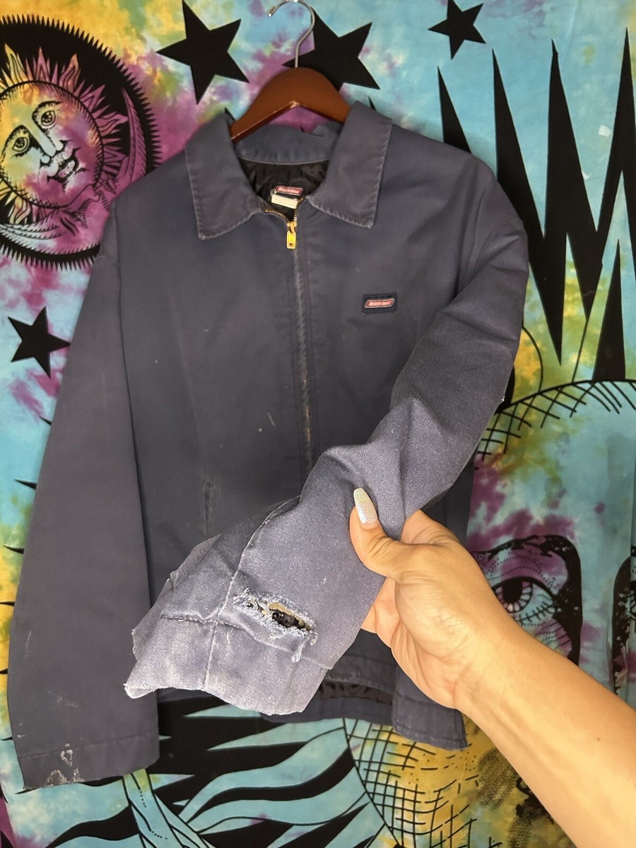 Dickies Jacket Mens XL Blue Full Zip Work Wear Canvas Full Dickies Jacket Mens XL Blue Full Zip Work Wear Canvas Full
