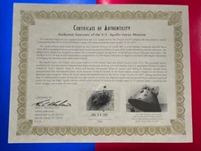 APOLLO SOYUZ ASTP FLOWN IN SPACE AFT HEAT SHEILD FRAGMENTS SCCS PRESENTATION