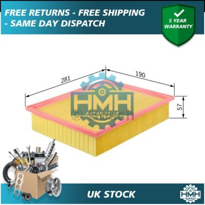 Fits Ford Focus C-Max Volvo S40 C30 V50 1.4 1.6 1.8 2.0 HMH Air Filter