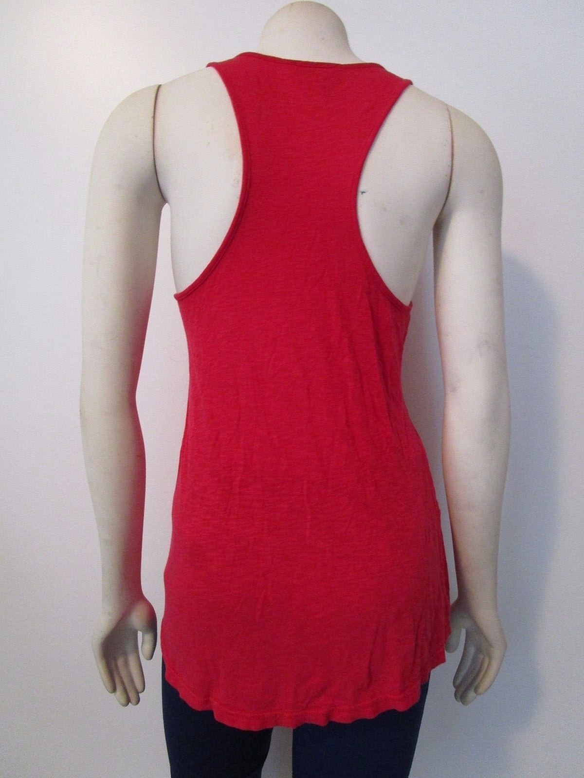 LOLONG Women's Ribbed Stretch Tank Top - Sleeveless Racerback, Summer Basic Shirt (Red, X-Large) - View #3
