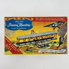 Ideal Precision Miniatures AIRCRAFT 2 Model Kits WRIGHT BIPLANE SPIRIT ST. LOUIS
