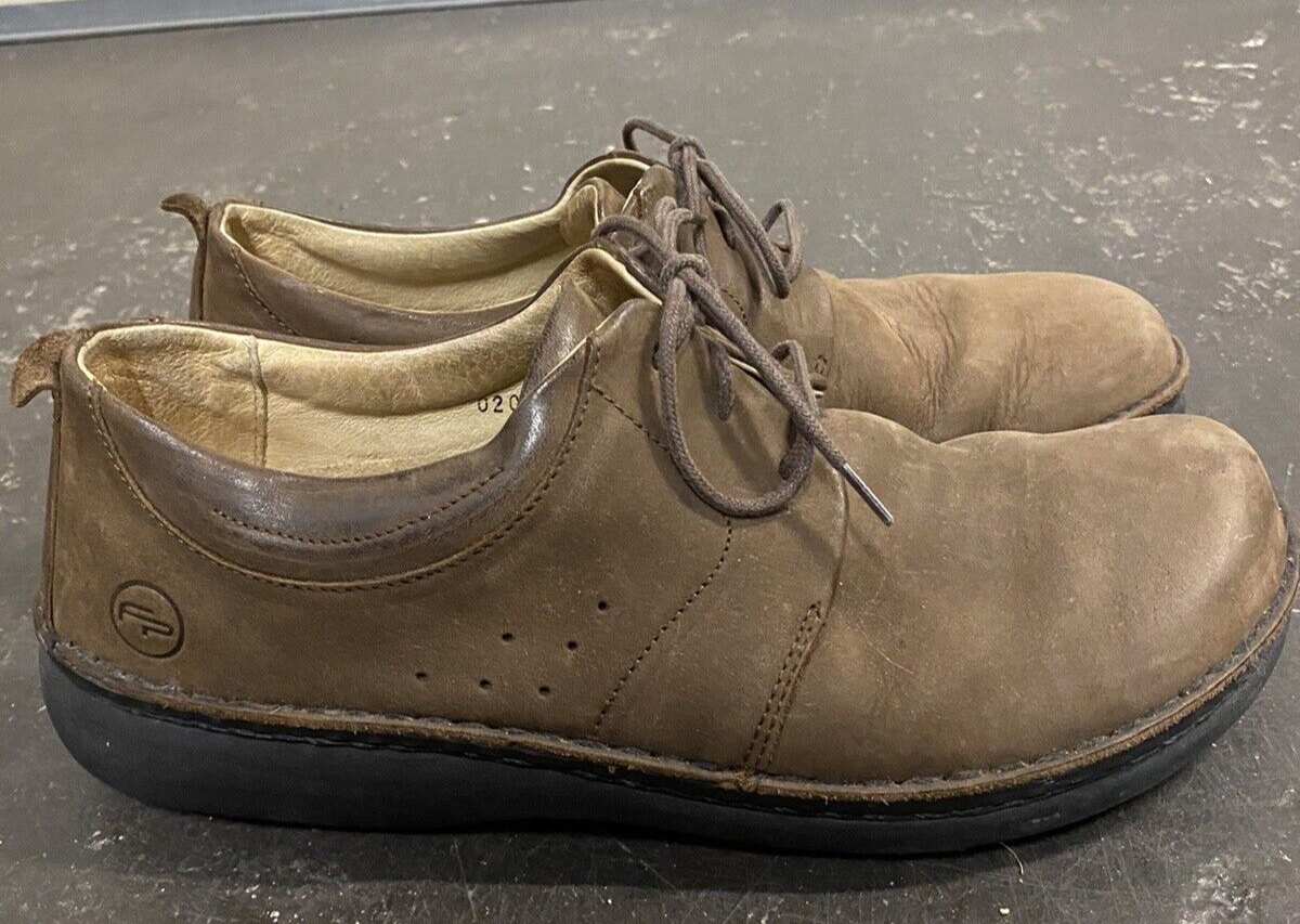 Birkenstock Footprints Brown Nubuck Leather Oxford Lace Up Shoes