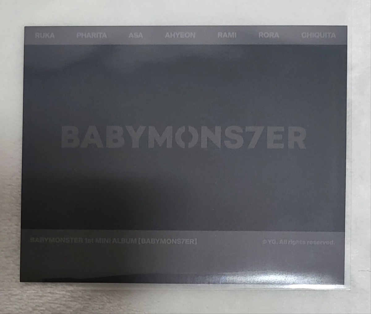 BABYMONSTER AHYEON 1st DEBUT POP UP KOREA LIMITED SPECIAL POLAROID