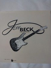 Jeff Beck Clear Guitar Stricker unused new 6x6