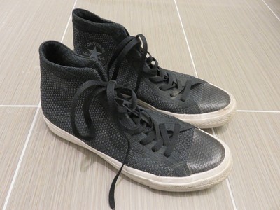 CONVERSE Chuck Taylor II Black Textured Mesh Top Lunarlon Shoes Sneakers  mens 9 | eBay
