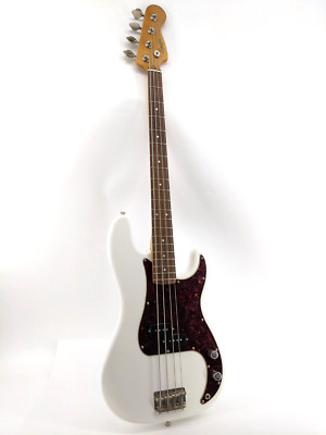Squier Precision Bass 4-String Electric Guitar - White