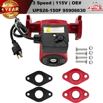 NEW 95906630, Model UPS26-150F, Cast Iron Circulator Pump 3 Speed 115V, 1/3 HP