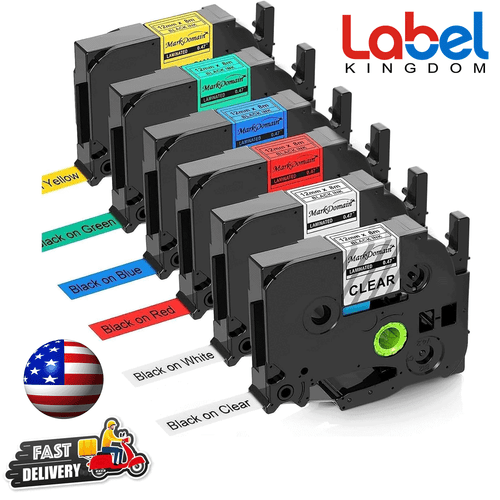 Cinta para hacer etiquetas compatible Brother P-Touch TZ 12 mm TZ-231 PAQUETE DE 6 mm - Imagen 1 de 10