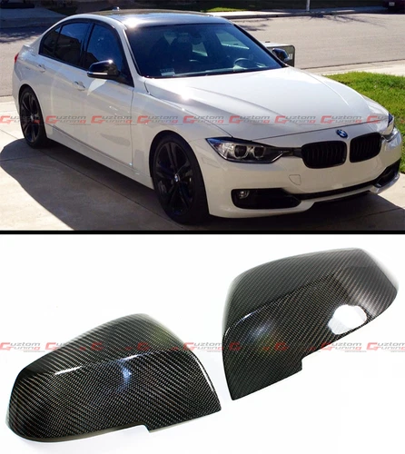 Direct Fit Replacement Carbon Fiber Mirror Cover Cap For BMW E84 F20 F22 F30 F32