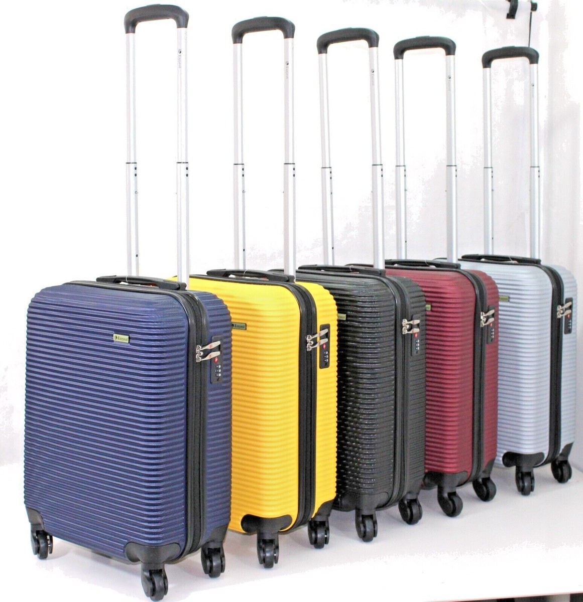 55x40x23cm 4 Wheel Suitcase Hard Shell Carry On Cabin Bag Trolley