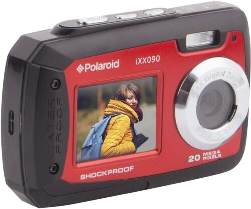 POLAROID-IXX090 Fotocamera portatile digitale portatile antiurto e impermeabile 20 megapixel - rosso - Foto 1 di 2