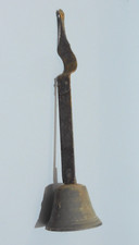 -PETITE CLOCHETTE PORTE D'ENTREE ou PORTAIL Bronze et métal déco collection   D