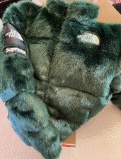 North Face Faux Fur Nuptse Jacket 
