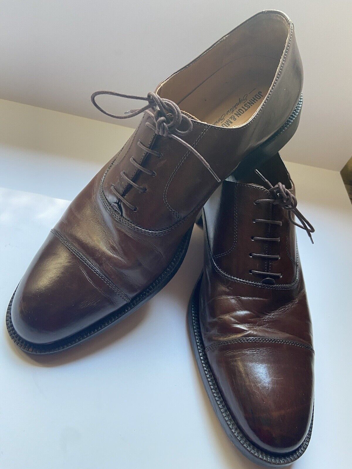 Johnston and Murphy Mens Lace Up Brown Sales results No. Some reservation 1 Size Shoes Dress 12 15-46