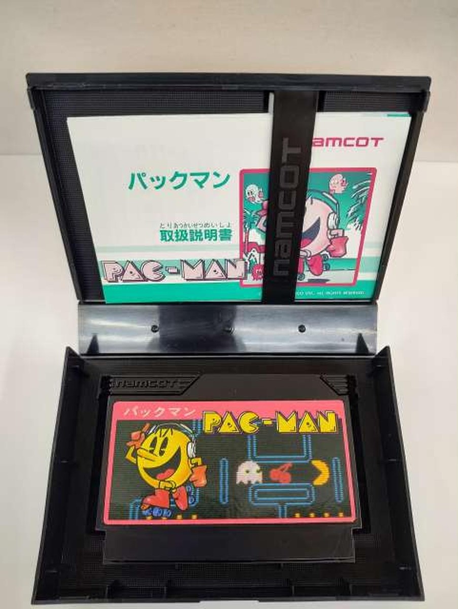 NAMCOT Original ! Collection & Papers • Namcot PAC-MAN Nintedo Famicom Cassette vintage rare Action Game