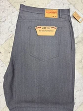 LIME TREE Men's Regular Fit Straight Leg Denim Jeans Size 52 x 32 MEDIUM GRAY