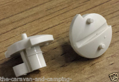 Dometic Kühlschrank Lüftung Verschlusskappen/Clips - (Paar) - WEISS - DS29517660019