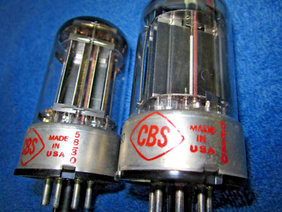 Matched Pair NIB Chatham 6080 3-Mica Ruggedized 1958 Date Code 6AS7