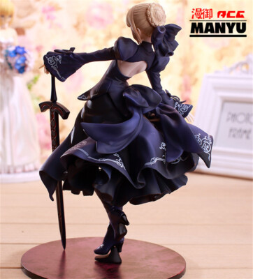 Fate Grand Order Saber Alter Action Figure 24cm FGO Toy Dark Dress