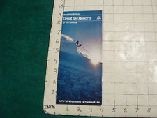 Vintage High Grade AIRLINE brochure: American Airlines 1973/4 great ski resorts