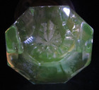 Antique SET UV Glowing URANIUM CLEAR GLASS DOOR KNOBS BRASS Light Glow — photo 6