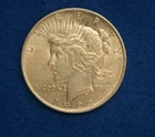 SILVER 1922 P- AU  LIBERTY PEACE DOLLAR TP-2443