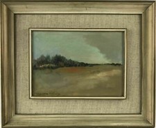 Peintre Espagnole Helena Casva Velazquez? Paysage Huile Sur Toile