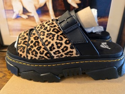 Dr. Martens MATTISON スライド サンダル　レオパード　UK5 DR. MARTENS Mattison Leopard Print Slide Sandals Mule Women's Size