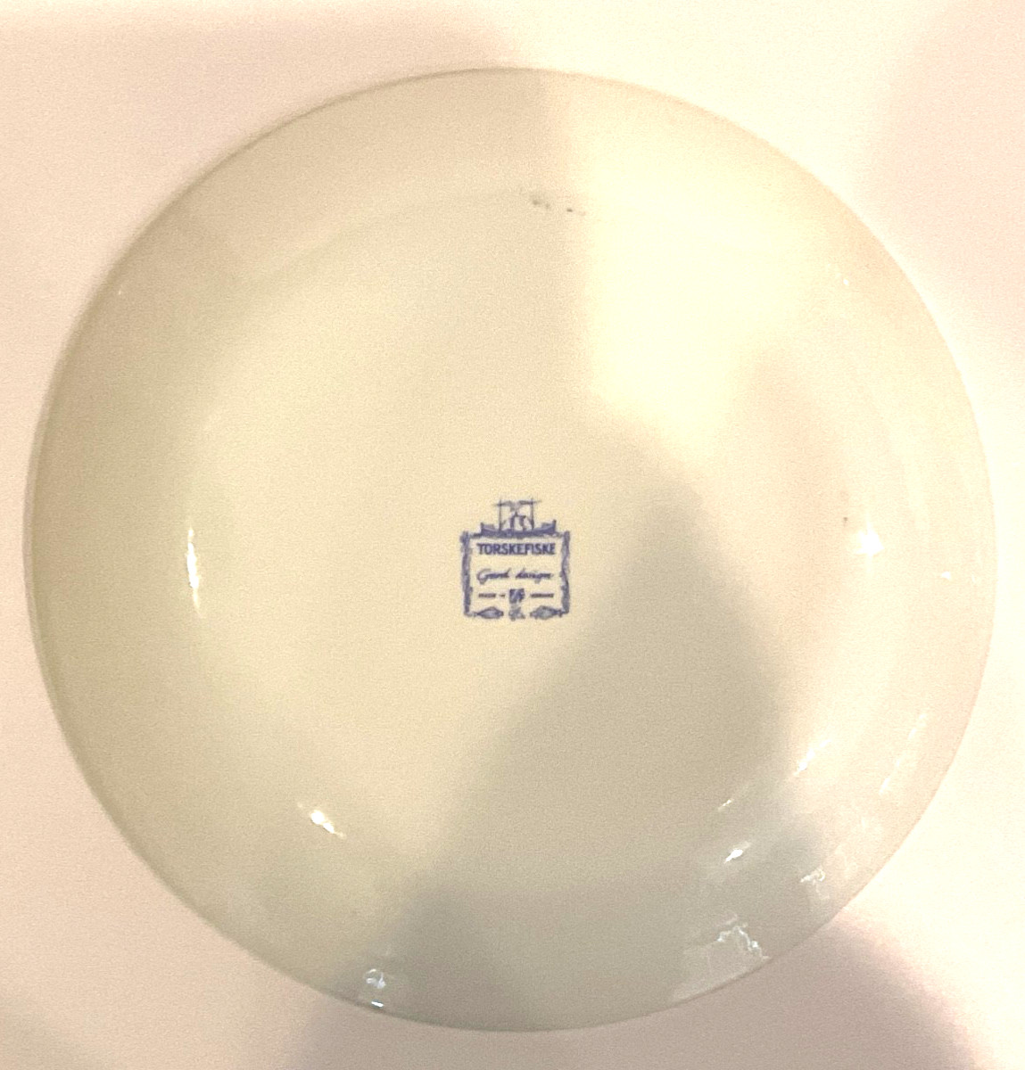 Vintage Figgjo Flint Norway Torskefiske Cabinet Plate Gerd Design