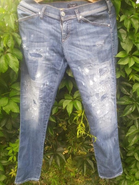 Women Armani Jeans Jeans Navy 29 / M #8BW7