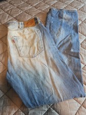 Levi's 501 Jeans Men's Size 38x34 Light Blue Wash Straight Leg Button Fly