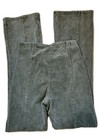 Oli & Hali Boho Chic Small Green Brushed Rib Knit Corduroy Pants Flare Leg  — photo 7